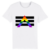 Le t-shirt Style Urbain de PrideAvenue.fr dédié aux Alliés LGBTQIAP+ ! hyper confortable celui-ci est affiché de couleur Blanc