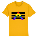 Le t-shirt Style Urbain de PrideAvenue.fr dédié aux Alliés LGBTQIAP+ ! hyper confortable celui-ci est affiché de couleur Jaune