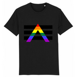 Le t-shirt Style Urbain de PrideAvenue.fr dédié aux Alliés LGBTQIAP+ ! hyper confortable celui-ci est affiché de couleur Noir