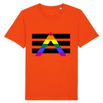 Le t-shirt Style Urbain de PrideAvenue.fr dédié aux Alliés LGBTQIAP+ ! hyper confortable celui-ci est affiché de couleur Orange