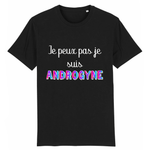 Classique et incontournable, le t-shirt noir « Je peux pas, je suis Androgyne » incarne la sophistication urbaine. À porter pour toutes les occasions, ce t-shirt envoie un message clair avec élégance et caractère.