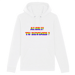 parfait pour vous aidez a faire votre coming out, ce sweat a capuche en dira long sur vous sans choqué, vous pouvez le porter avec fierté ! LGBT et agréable, il est de couleur blanc