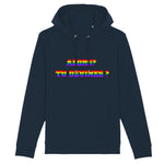 parfait pour vous aidez a faire votre coming out, ce sweat a capuche en dira long sur vous sans choqué, vous pouvez le porter avec fierté ! LGBT et agréable, il est de couleur bleu marine