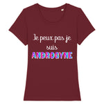 Exprimez votre style avec intensité grâce au t-shirt bordeaux Je peux pas, je suis Androgyne. Un choix chic et vibrant pour ceux qui osent s’affirmer.