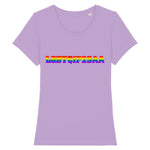 Le t-shirt ultra cool de PrideAvenue qui pousse a la réfléxion de Que veut dire : LGBTQI2SAA ? le voila imprimé sur un t-shirt coupe raffinée de la marque PrideAvenue, le vêtement est de la couleur Lavande