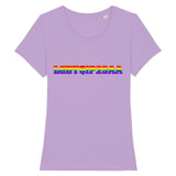 Le t-shirt ultra cool de PrideAvenue qui pousse a la réfléxion de Que veut dire : LGBTQI2SAA ? le voila imprimé sur un t-shirt coupe raffinée de la marque PrideAvenue, le vêtement est de la couleur Lavande