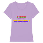 Ce t-shirt de la marque "PrideAvenue.fr" est l'outil idéal pour annoncer son coming-out a ses amis et ses proches, il est taillé d'une coupe raffinée a tendance féminine, celui-ci est de couleur Lavande ! Parfait, l'été arrive ! 