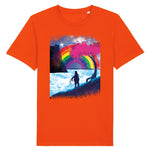 Imprimé en France avec soin, ce T-shirt est disponible du XS au 2XL, offrant une coupe mixte adaptée à tous. Fabriqué à partir de 100% coton biologique filé et peigné, il offre un confort supérieur avec un poids de 180 g/m2. Ce t-shirt est de couleur orange