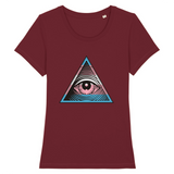t-shirt LGBT illuminati trans bordeaux