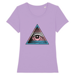t-shirt LGBT illuminati trans lavande