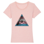 t-shirt LGBT illuminati trans rose