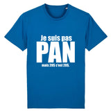 T-shirt LGBT super marrant dédié aux Pansexuels car il y a ecrit : Je suis pas Pan mais 20 dollars c'est 20 dollars. parfait pour les prides ou marches des fierté. le vêtement est de couleur bleu