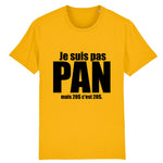 T-shirt LGBT super marrant dédié aux Pansexuels car il y a ecrit : Je suis pas Pan mais 20 dollars c'est 20 dollars. parfait pour les prides ou marches des fierté. le vêtement est de couleur jaune