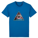 t-shirt LGBT illuminati trans bleu