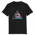 t-shirt LGBT illuminati trans noir