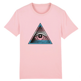 t-shirt LGBT illuminati trans rose