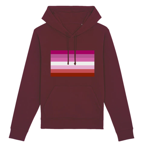 Hoodie - DRUMMER - Stanley - DTG - Pull "Drapeau LESBIENNE" | PrideAvenue