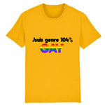 Stanley/Stella Creator - DTG - T-shirt "104% GAY" | PrideAvenue