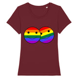 Stanley Stella - Expresser - DTG - T-shirt "Duo De Smiley" Couleurs Arc-en-ciel | PrideAvenue