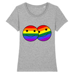 Stanley Stella - Expresser - DTG - T-shirt "Duo De Smiley" Couleurs Arc-en-ciel | PrideAvenue