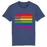 Stanley/Stella Creator - DTG - T-shirt LGBT Vie, Force, Soleil, Nature, Harmonie, Esprit | PrideAvenue