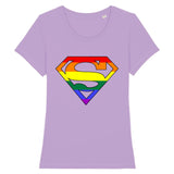 Stanley Stella - Expresser - DTG - T-shirt LGBT Super-Girl Couleurs Arc-en-ciel