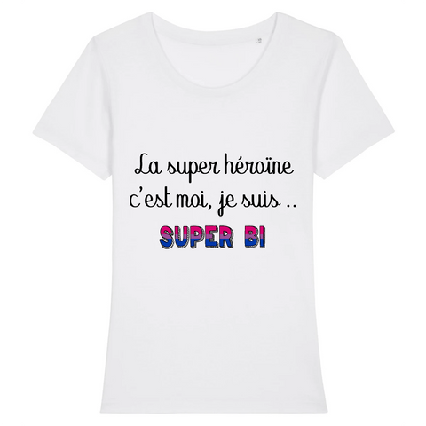 T-shirt "Super Héroïne Bi"
