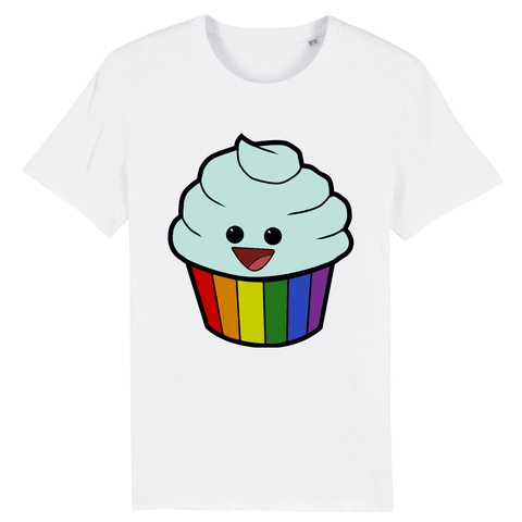 T-shirt "Cupcakes" en Arc-en-ciel