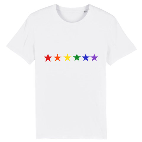 T-shirt "Etoiles" en Arc-en-ciel