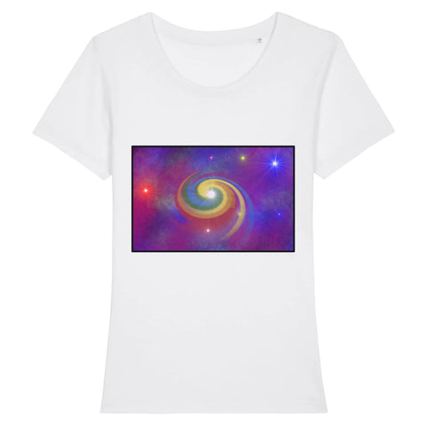 T-shirt “Galaxie" en Arc-en-ciel