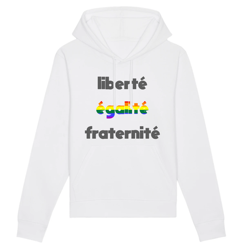 Sweat à capuche "Liberté, Égalité, Fraternité"