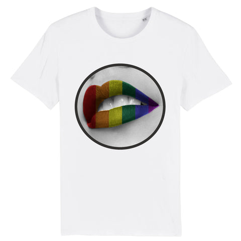 T-shirt “Lèvres" Arc-En-Ciel