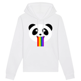 Sweat à capuche “Panda Vomissant un Arc-En-Ciel"