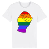 T-shirt “Poing" couleurs Arc-en-ciel