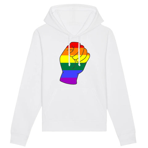 Sweat à capuche "Poing LGBT"