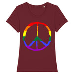 T-shirt “Peace & Love" Arc-en-ciel
