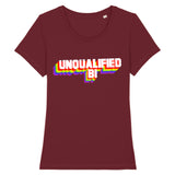 Tee-shirt-de-prideavenue-avec-ecrit-unqualified-bi-de-couleur-bordeaux