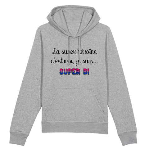 Sweat à capuche "Super Héroïne Bi"