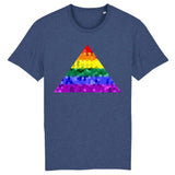 T-shirt "Pyramide" en Arc-en-ciel