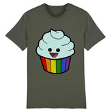 T-shirt "Cupcakes" en Arc-en-ciel