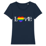 T-shirt “Love" en Arc-en-ciel