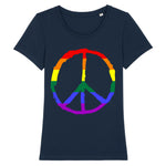 T-shirt “Peace & Love" Arc-en-ciel