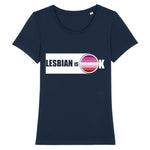 Tee shirt "Lesbian is OK"