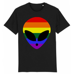 T-shirt "Alien" couleurs Arc-en-ciel