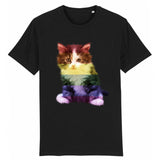 T-shirt "Petit Chaton" couleurs Arc-en-ciel