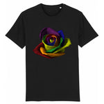 T-shirt "Rose" en Arc-en-ciel