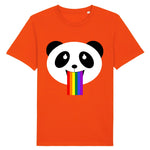 T-shirt “Panda Vomissant un Arc-En-Ciel"