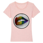 T-shirt “Lèvres" couleurs de l'Arc-En-Ciel