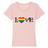 T-shirt “Love" en Arc-en-ciel