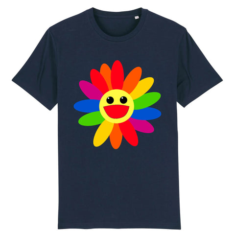 Stanley/Stella Creator - DTG - T-shirt LGBT Fleure Heureuse Couleurs Arc-en-ciel